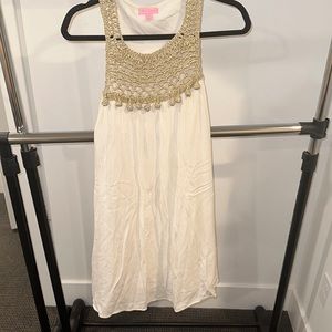 Lilly Pulitzer Rachelle White Gold Resort Dress